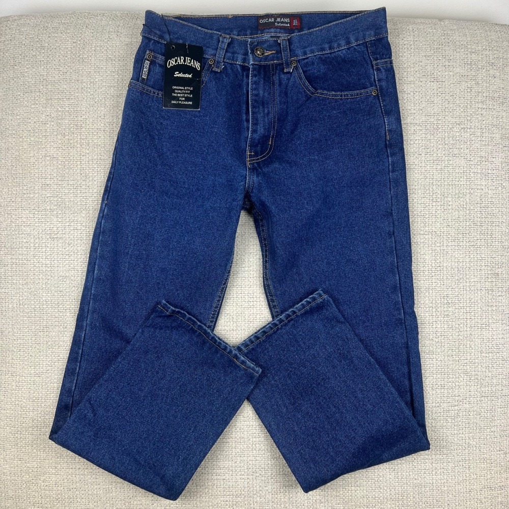 Oscar Jeans Women's 30x30 Blue Stonewash Selected Straight Leg 100% Cotton NWT